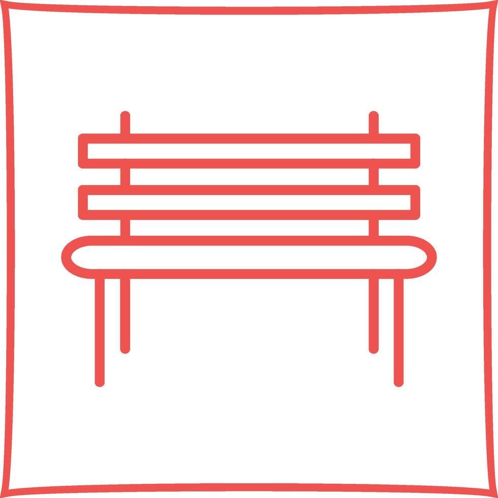 Garden Bench Vector Icon