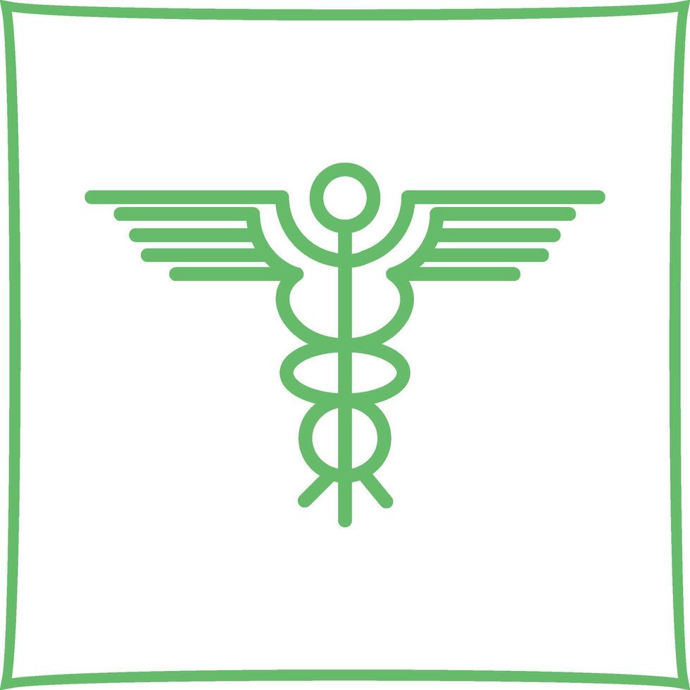 icono de vector de caduceo