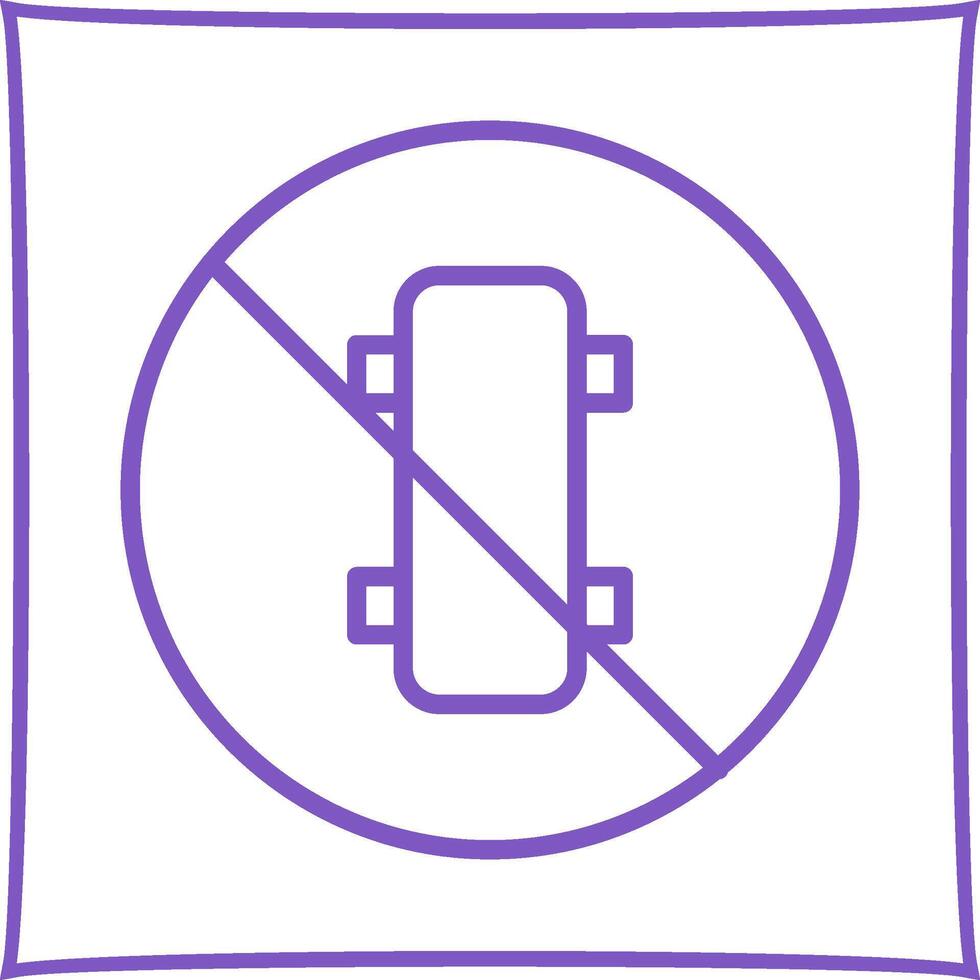 No Skating Vector Icon