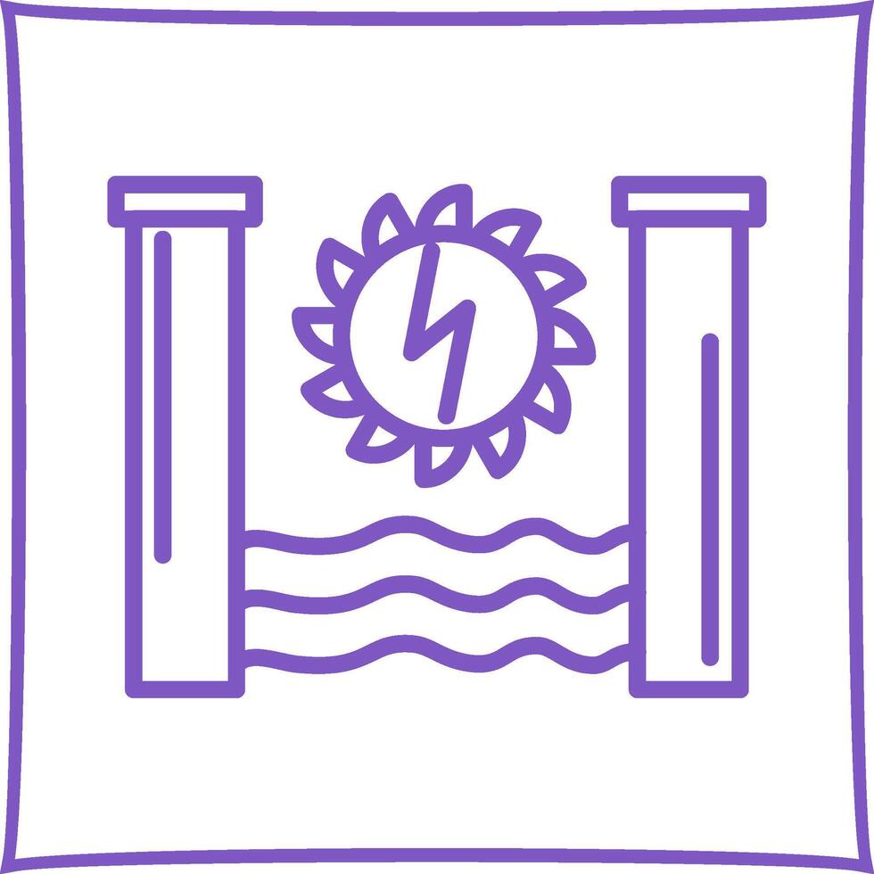 Hydro Power Vector Icon