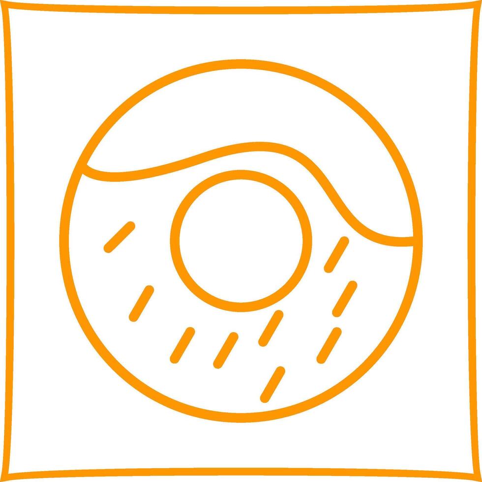 Cream Doughnut Vector Icon