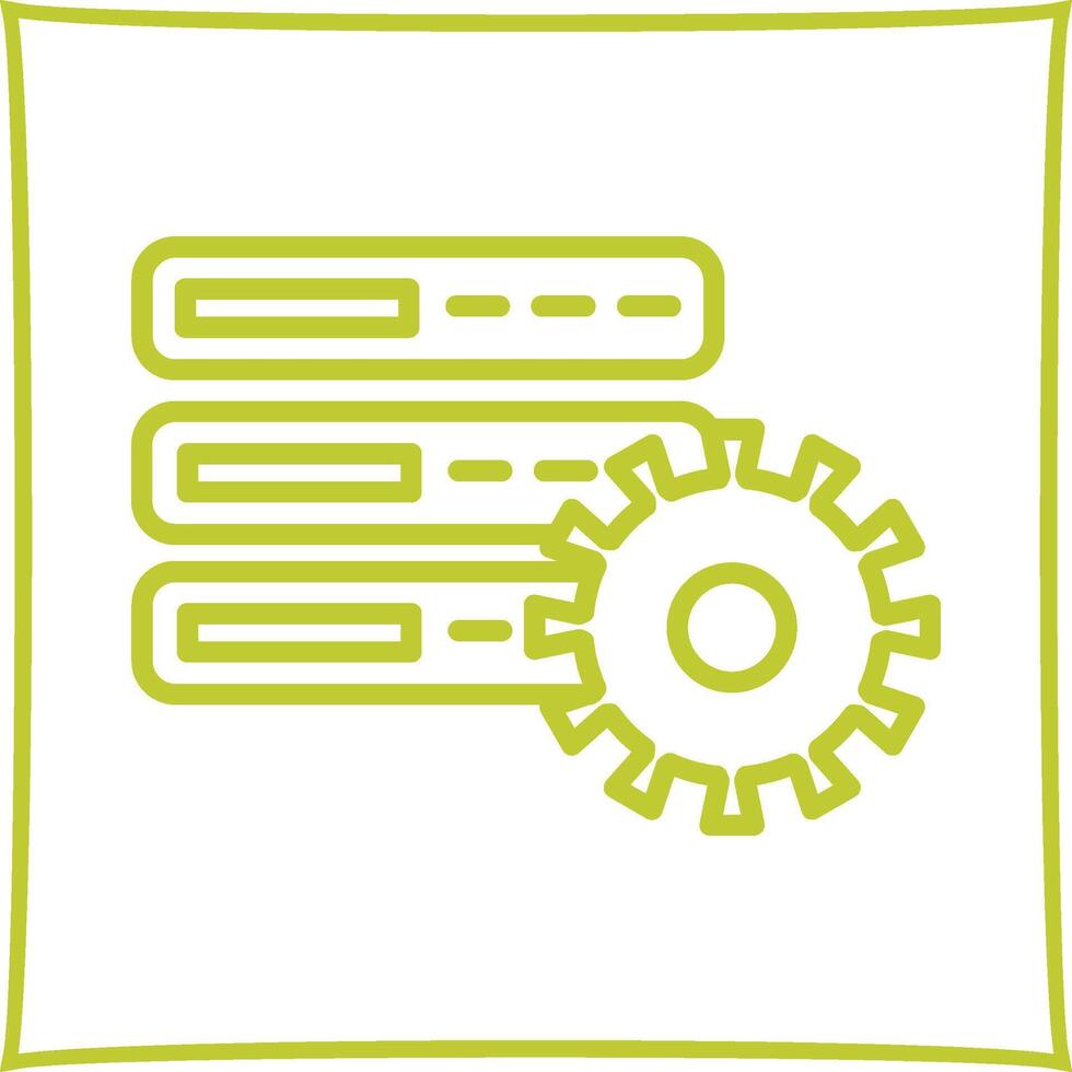 Database Setting Vector Icon