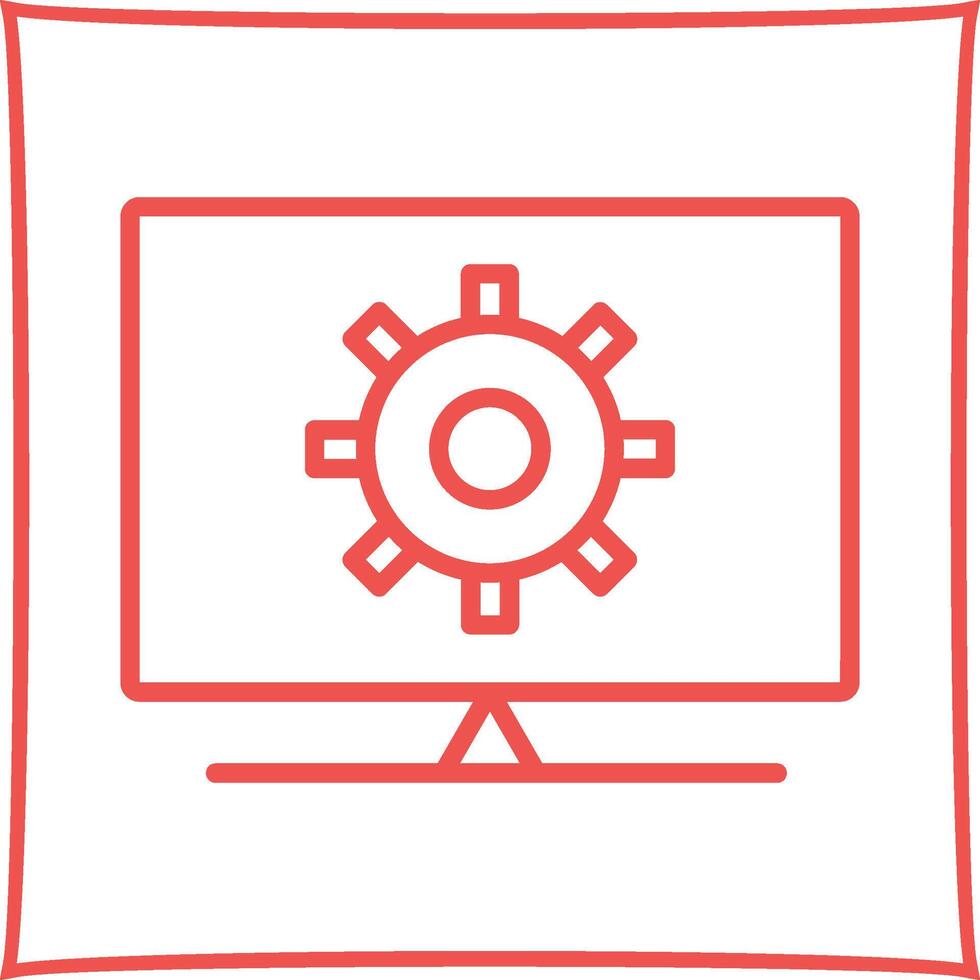 Computer Settings Vector Icon