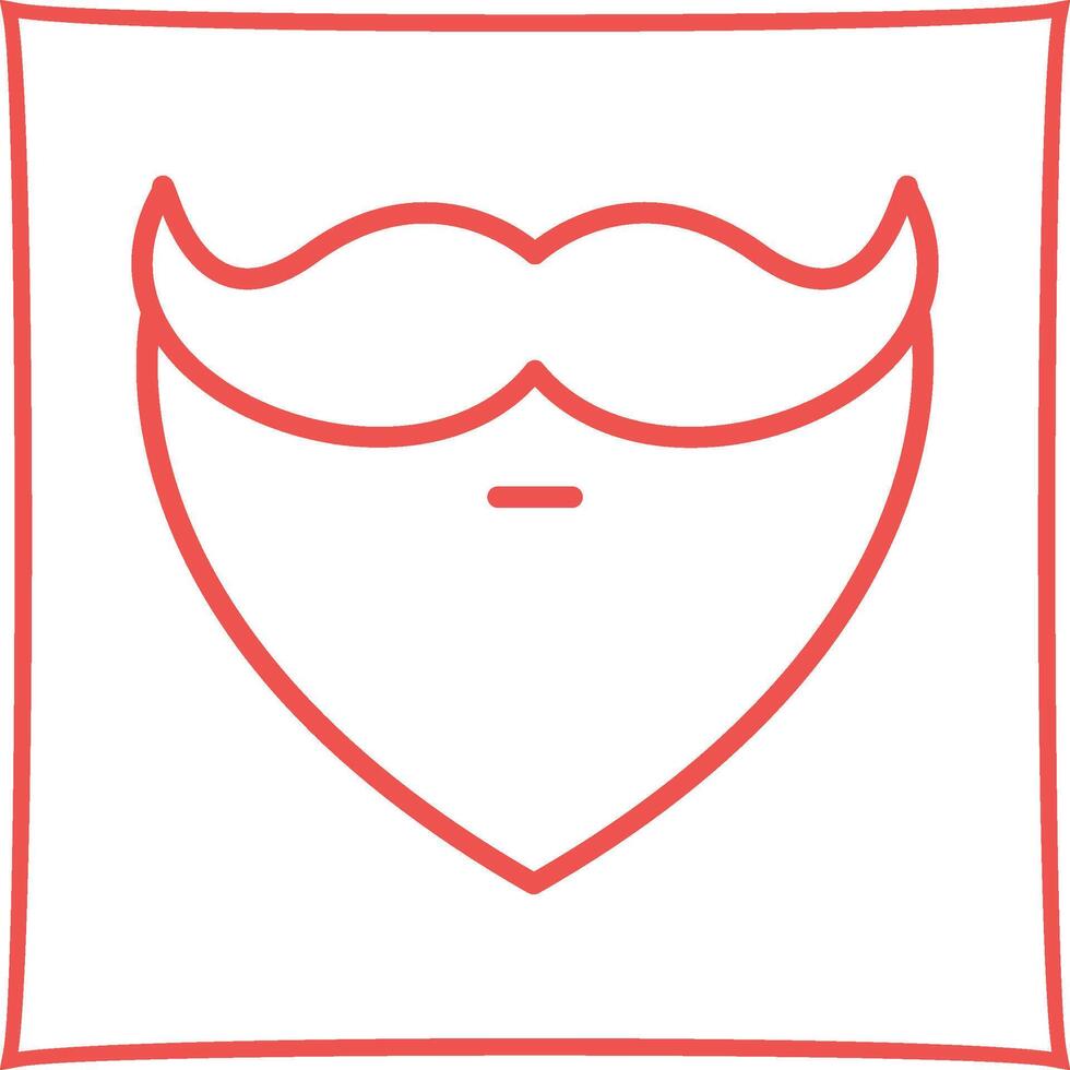 Beard and Moustache I Vector Icon