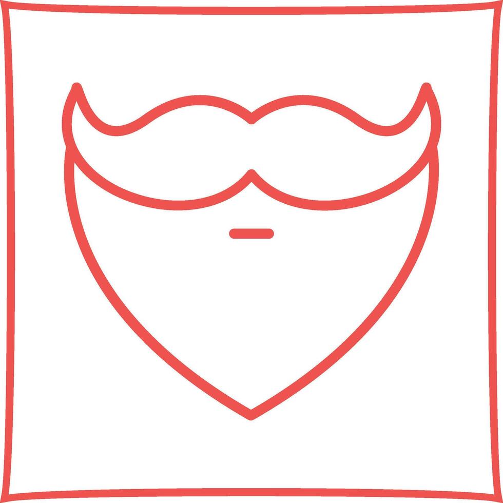 barba y Bigote yo vector icono