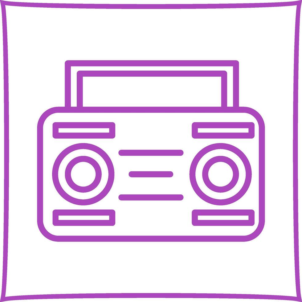 Cassette Player Vector Icon