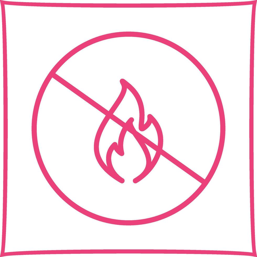 Danger of Flame Vector Icon