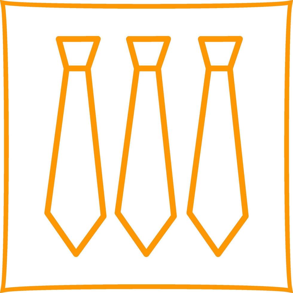 Three Ties Vector Icon