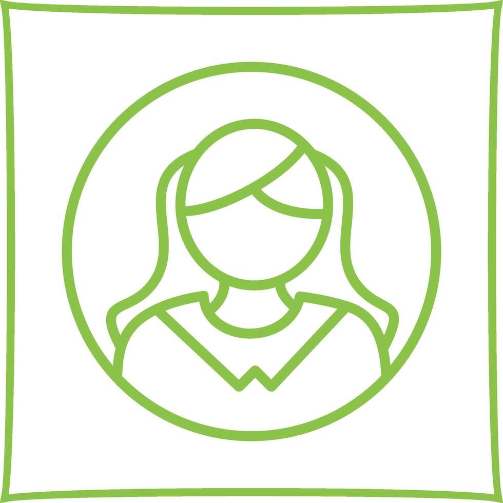 Female Profile Vector Icon