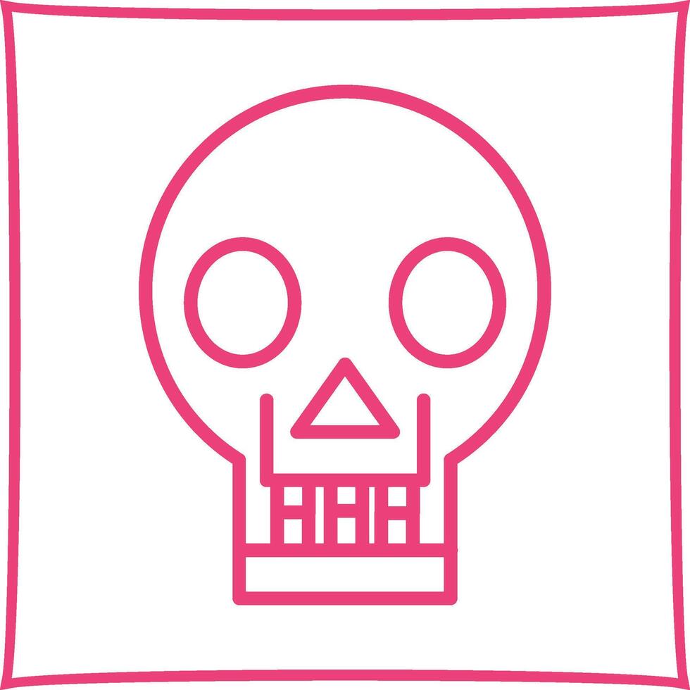 Skull X ray Vector Icon