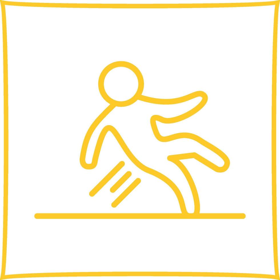 Danger of Slipping Vector Icon