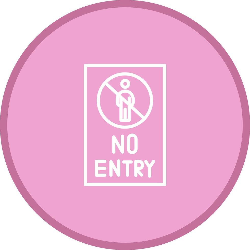 No Entry Sign Vector Icon
