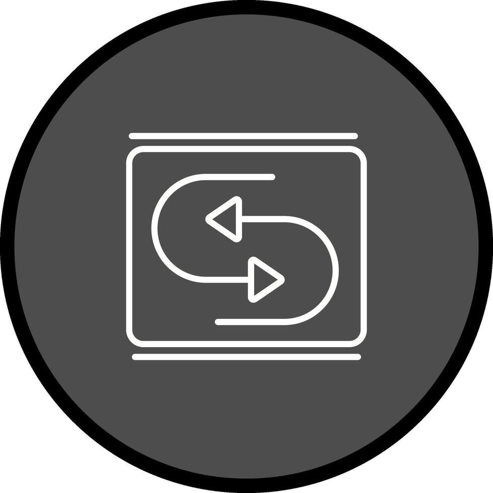 Reverse Arrow Vector Icon