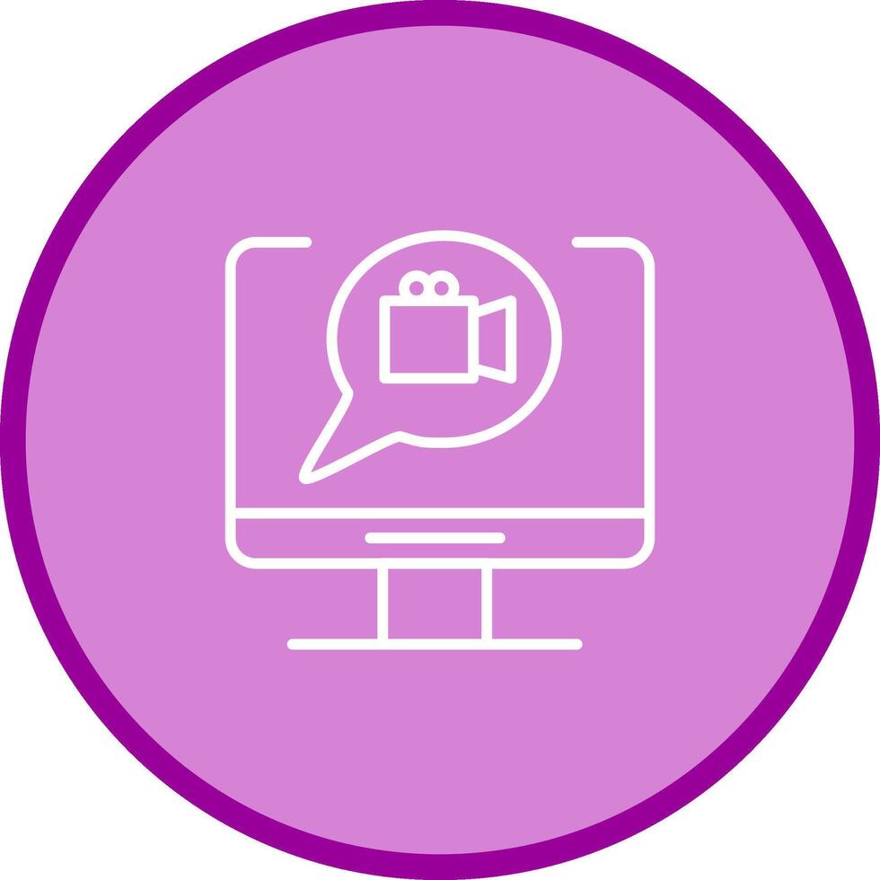 Video Communication Vector Icon