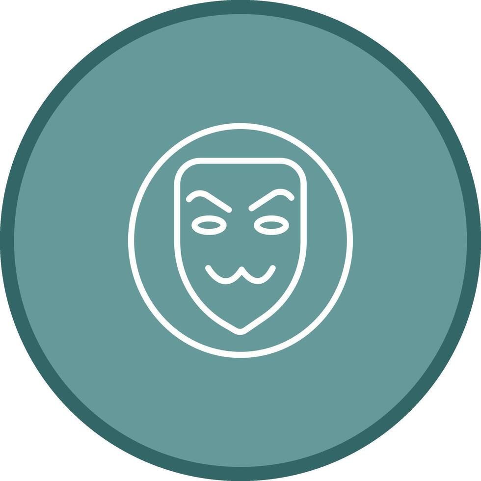 icono de vector de máscara de hacker