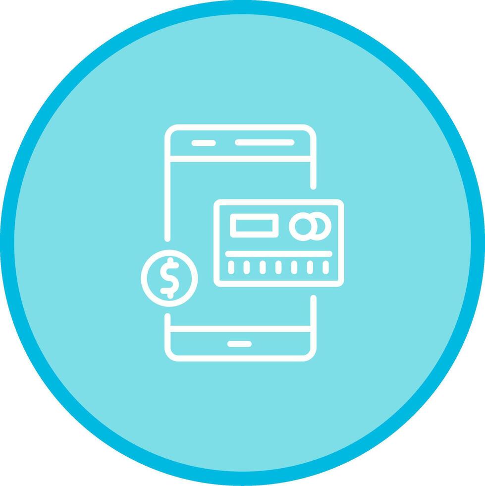 Mobile Banking Vector Icon