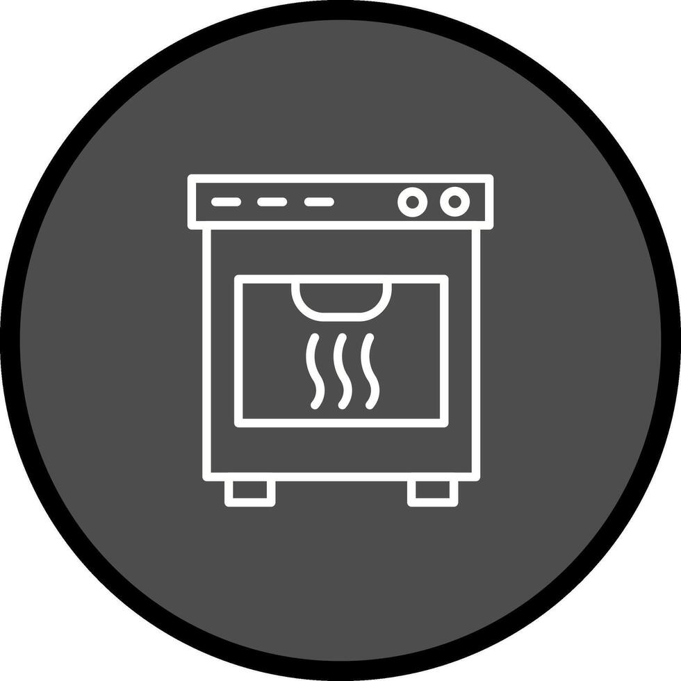 icono de vector de horno
