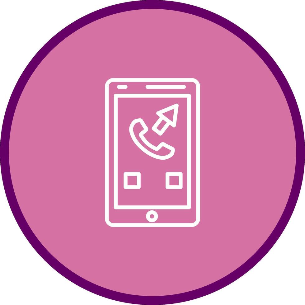 Outgoing Call Vector Icon