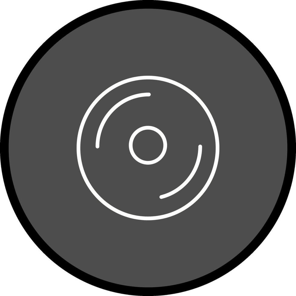 icono de vector de disco compacto