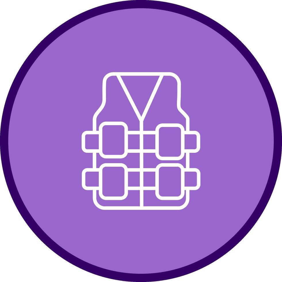 Bullet Proof Vest Vector Icon