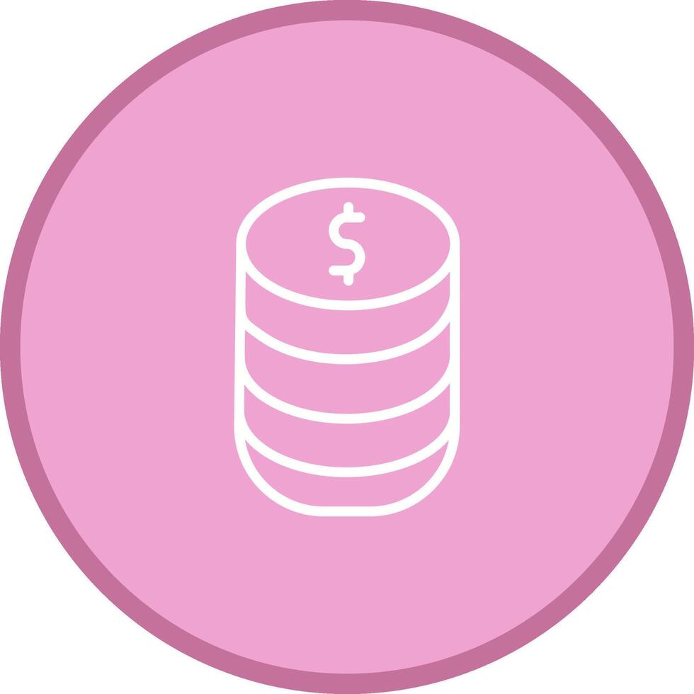 Stack of Coins Vector Icon