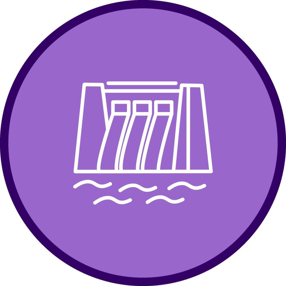 Water Dam Vector Icon
