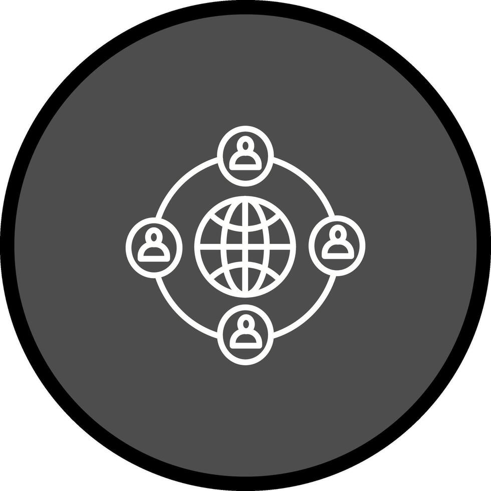 Company Network Vector Icon