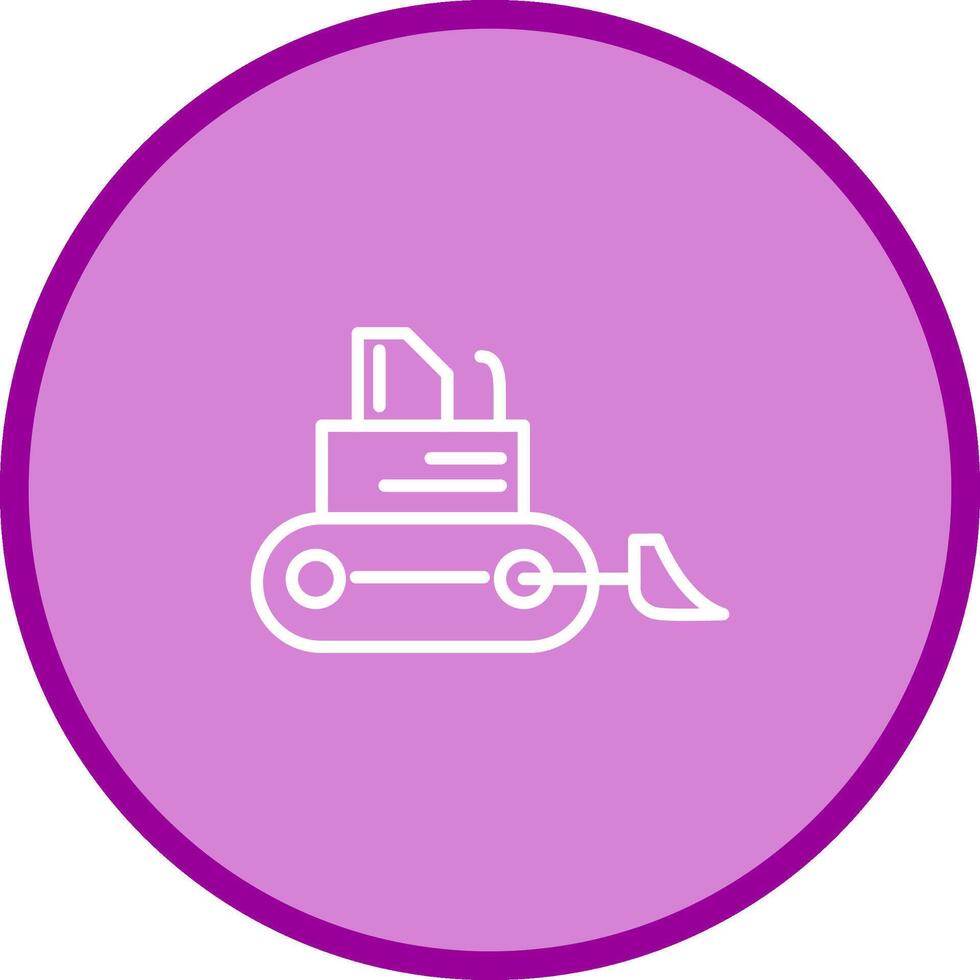 Bulldozer Vector Icon