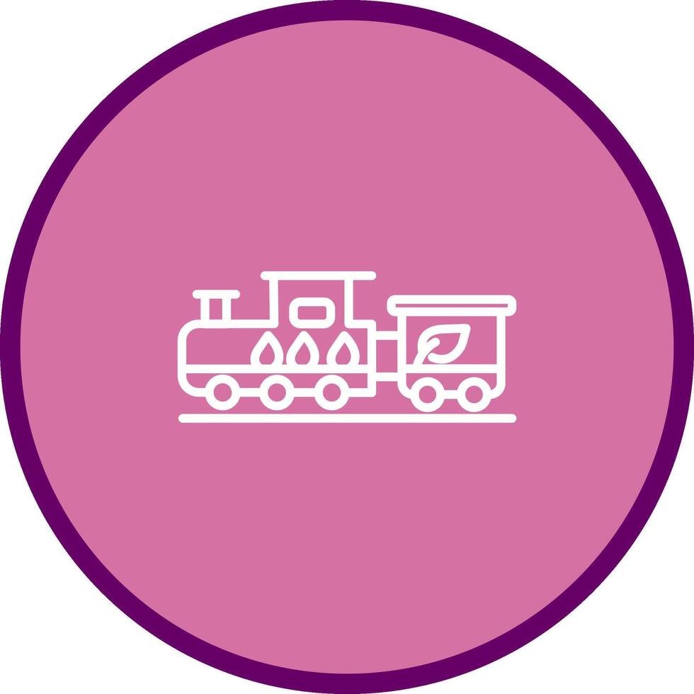 Ecology Train Vector Icon