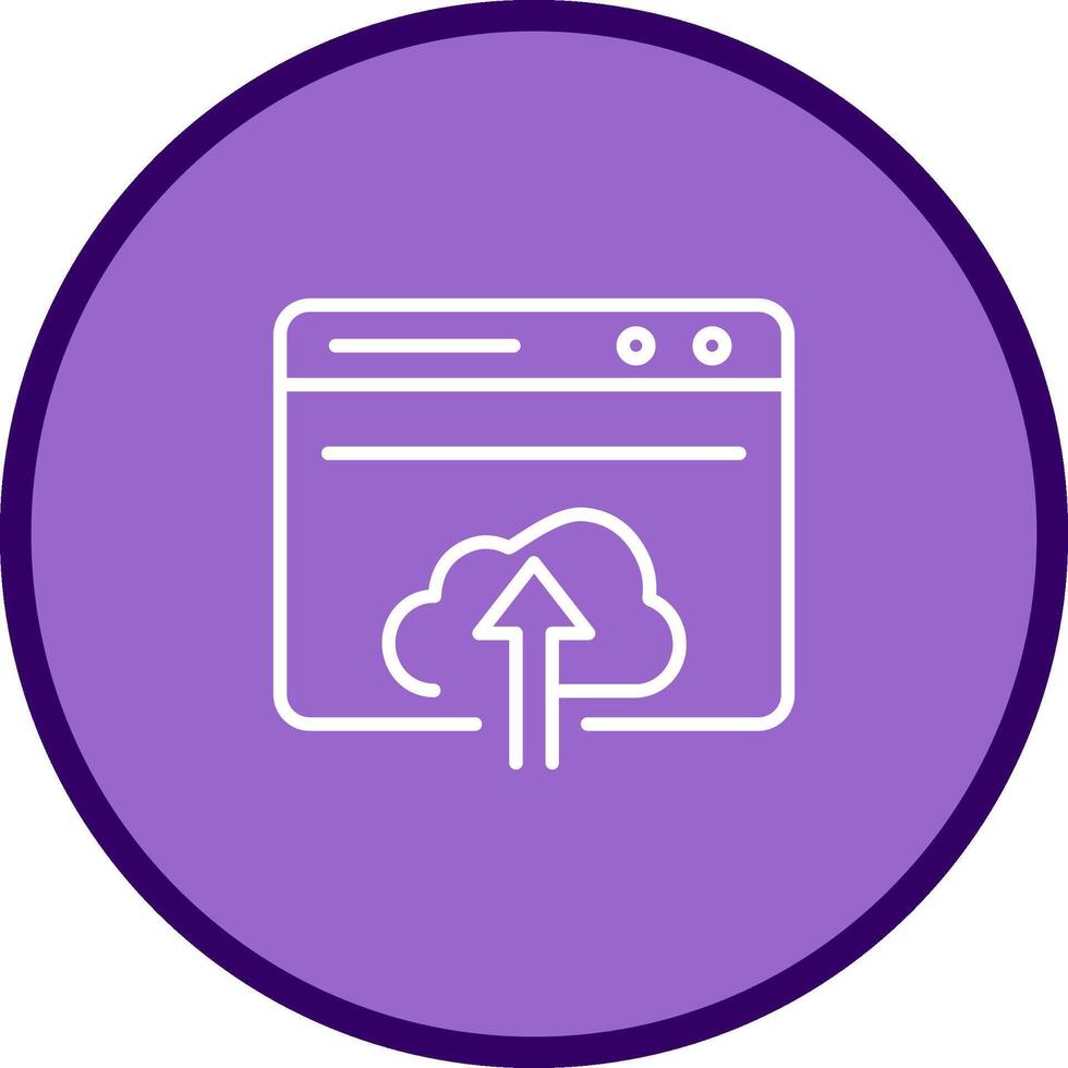 Upload Web Vector Icon