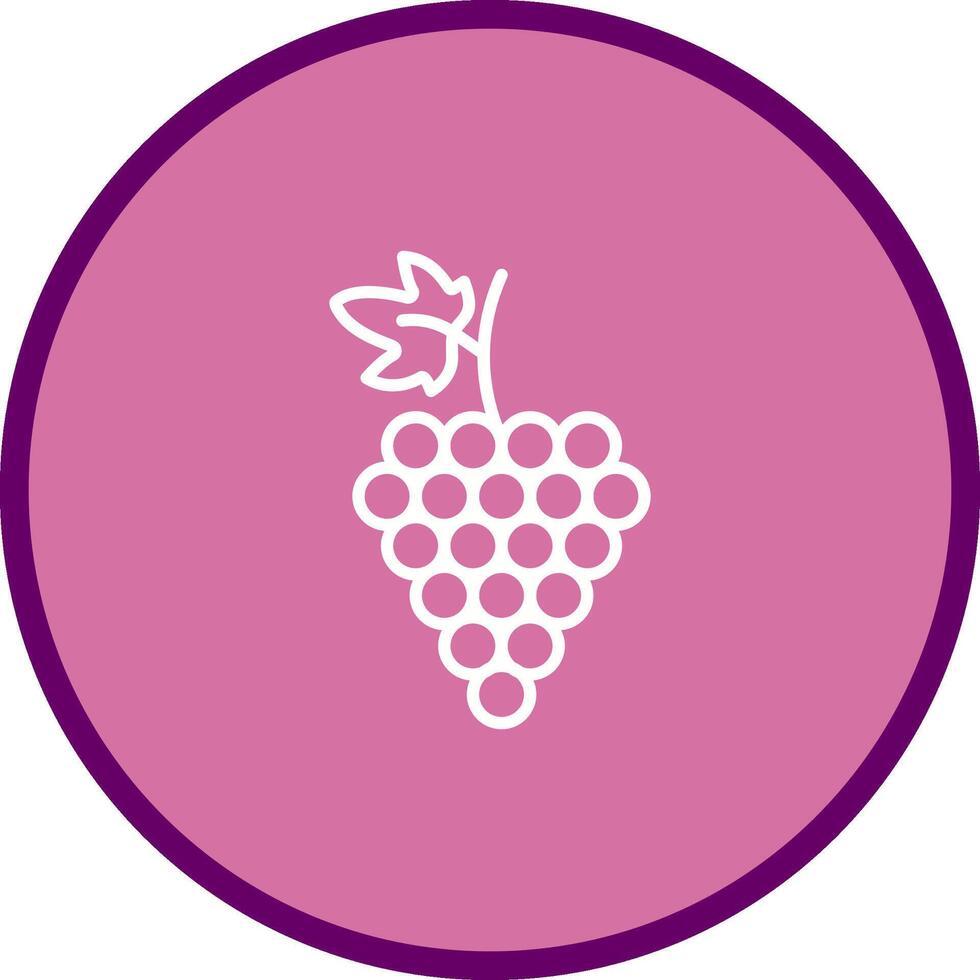 icono de vector de uvas