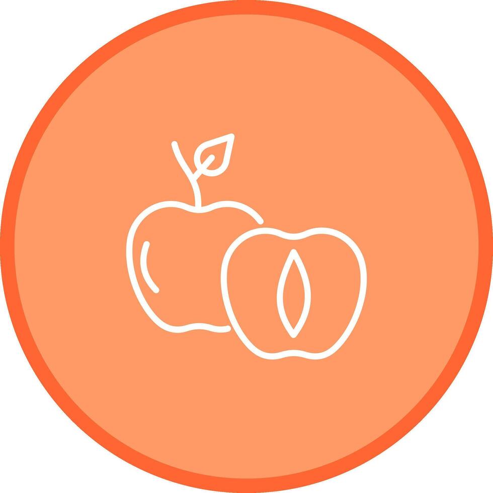 Apricot Vector Icon