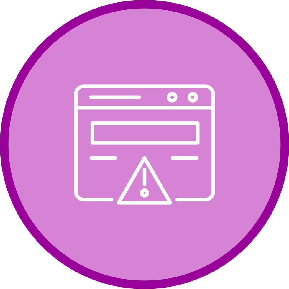 Web Error Vector Icon