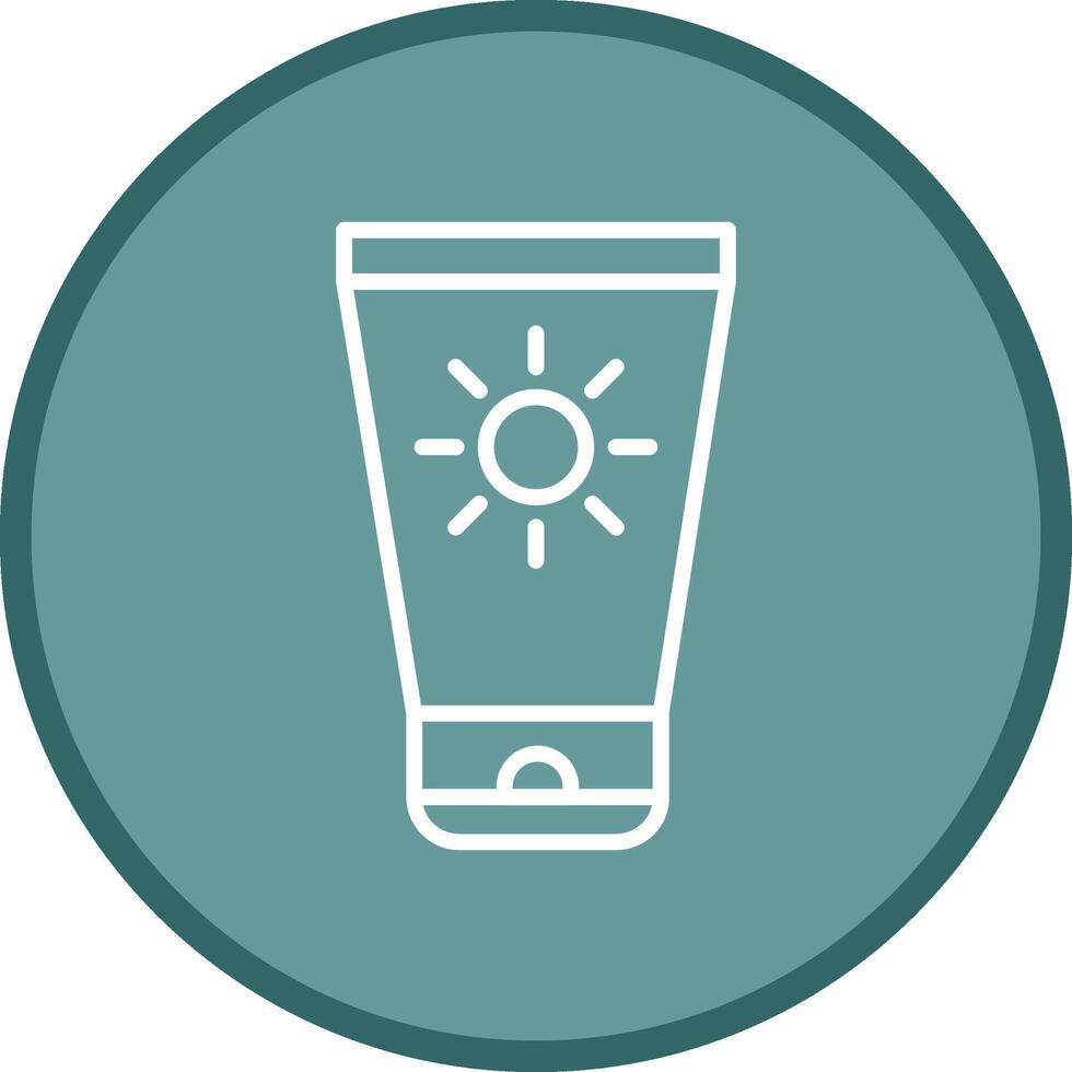 Sun Cream Vector Icon