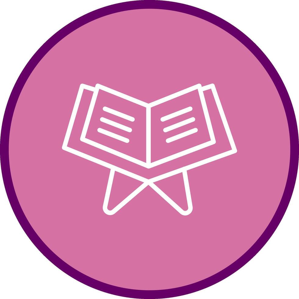 Reading Holy Book Vector Icon