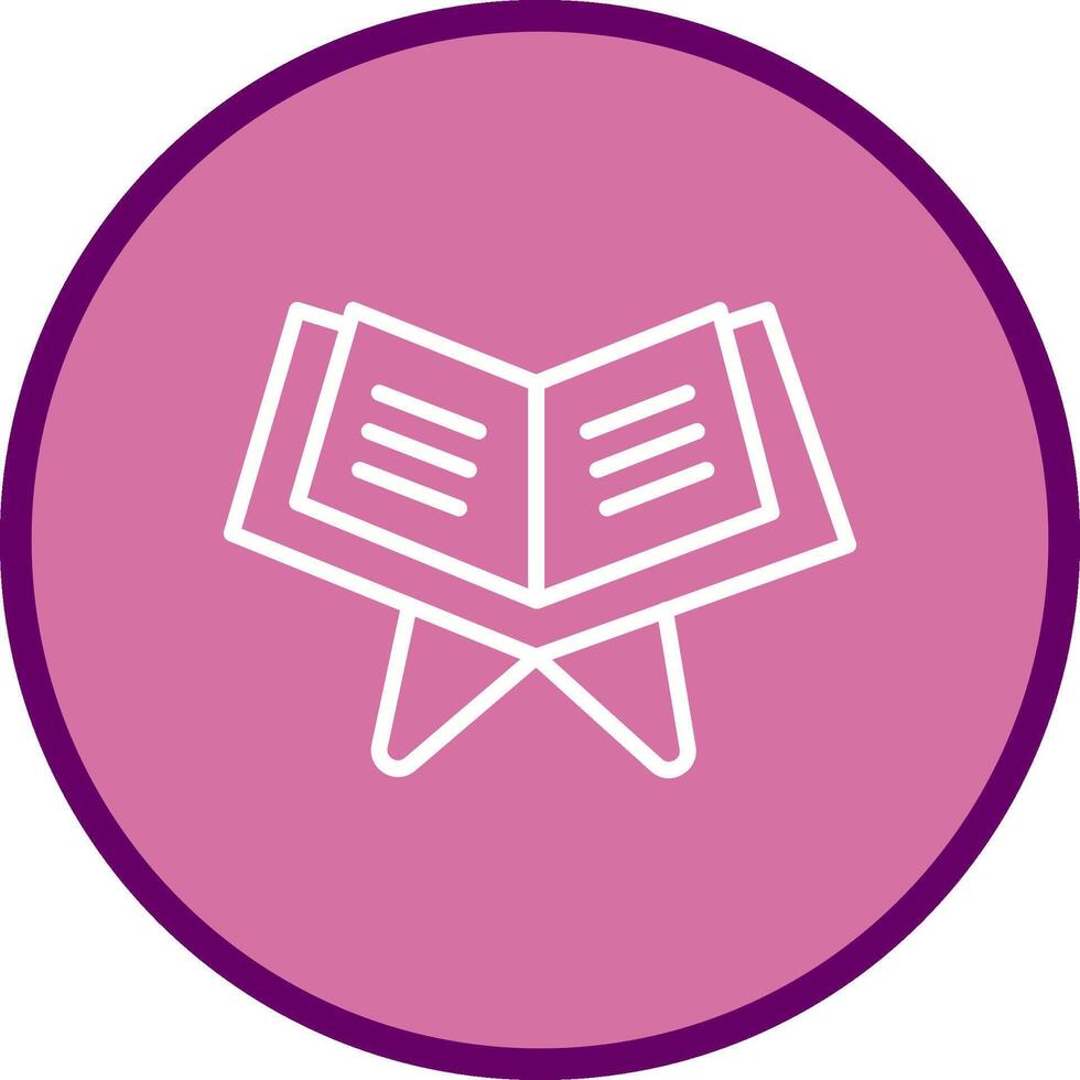 Reading Holy Book Vector Icon