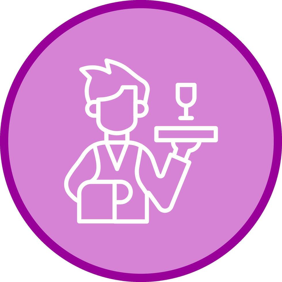 Waiter Vector Icon