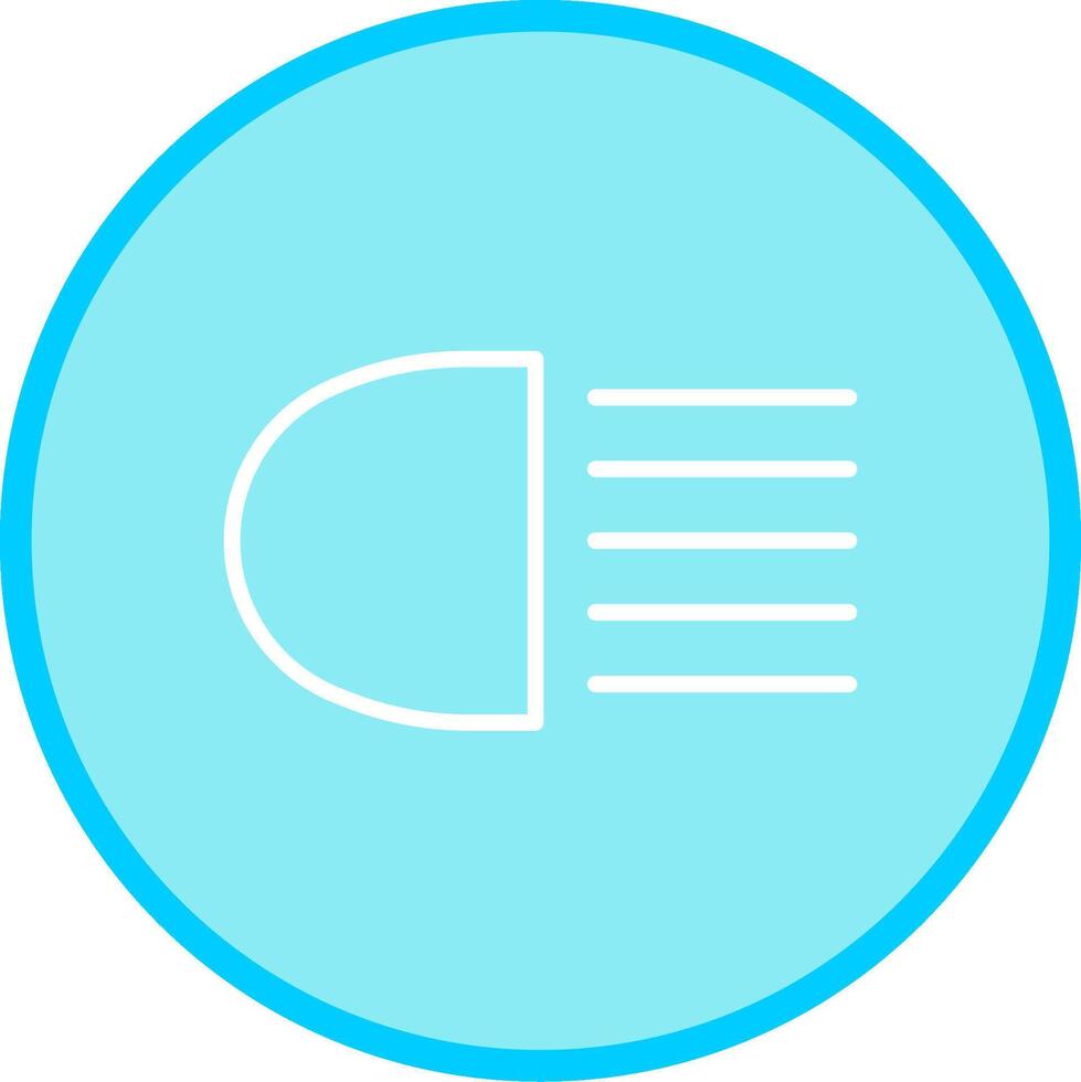 Headlight Vector Icon