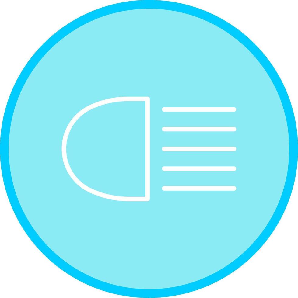 Headlight Vector Icon