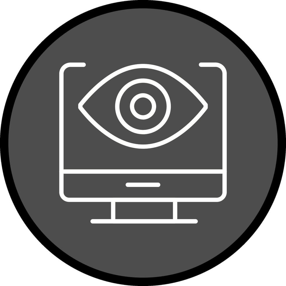 icono de vector de ojo