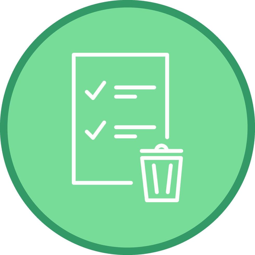 Trash List Vector Icon