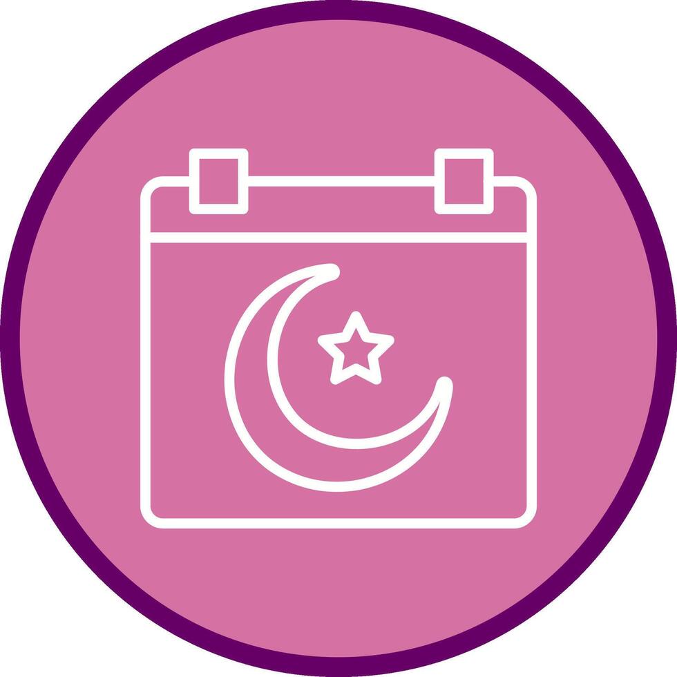 Islamic Calendar Vector Icon