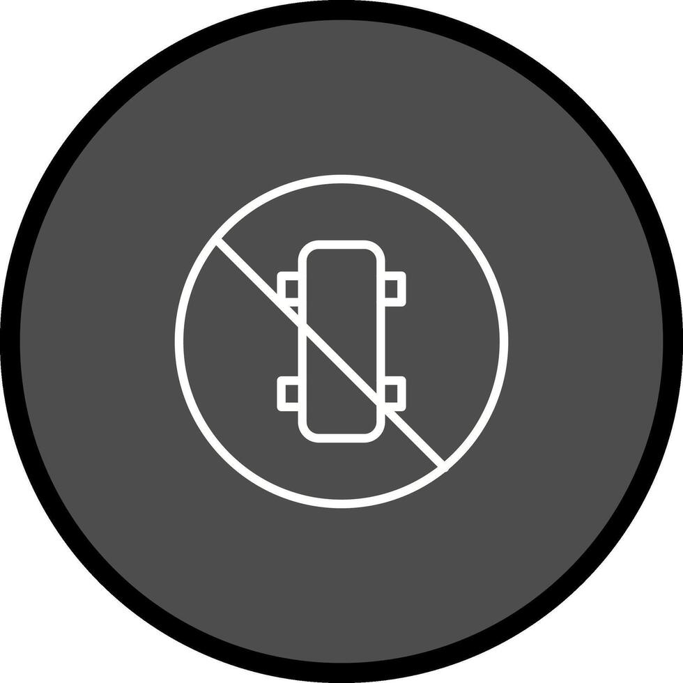 No Skating Vector Icon