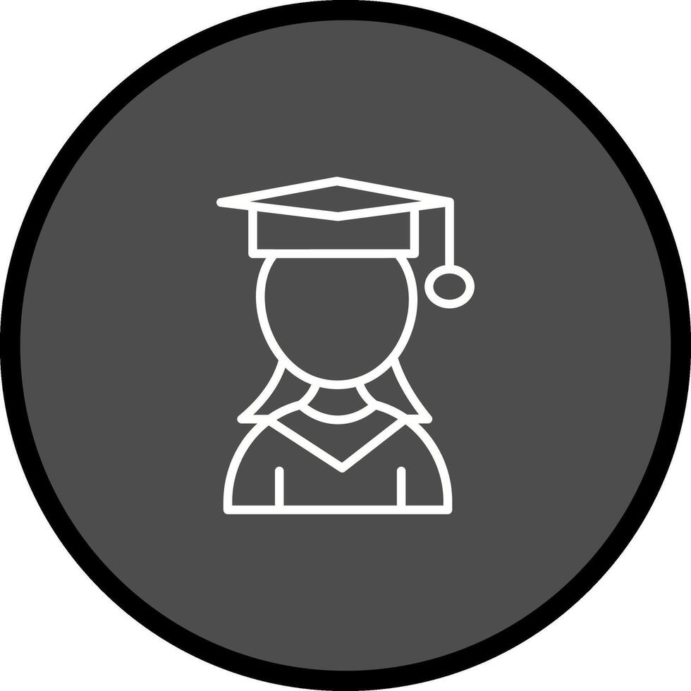 Female Student Vector Icon