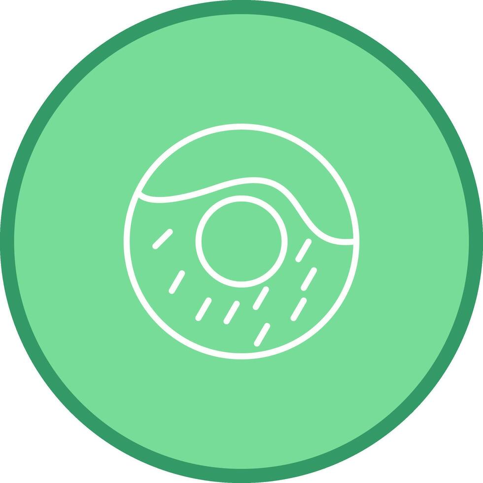 Cream Doughnut Vector Icon