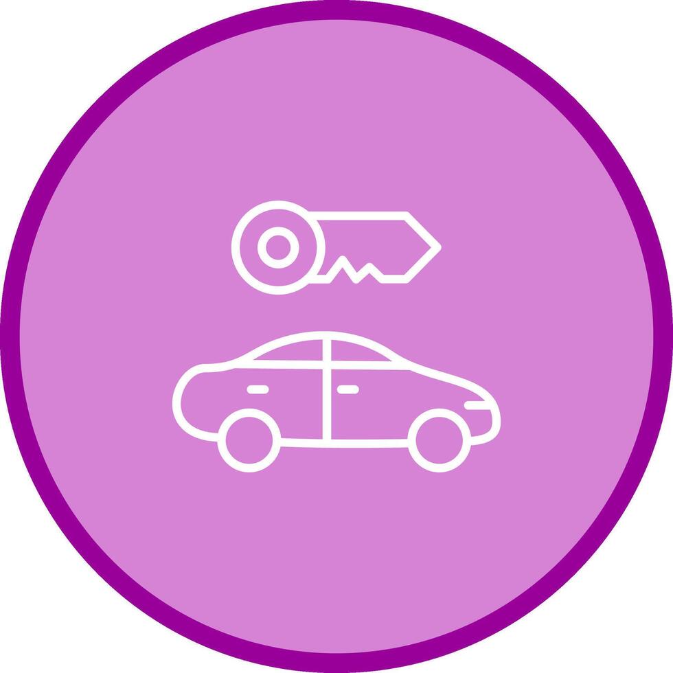 Rent a Car Vector Icon