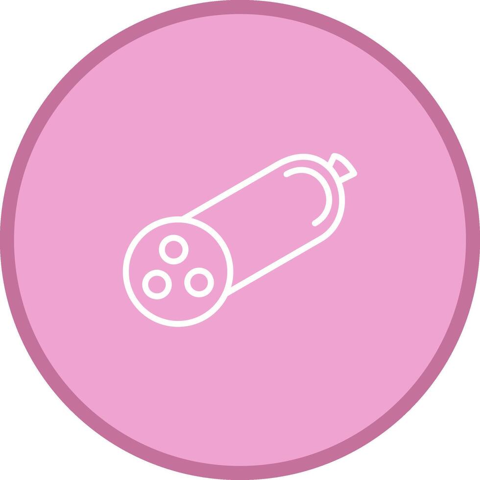 icono de vector de salame