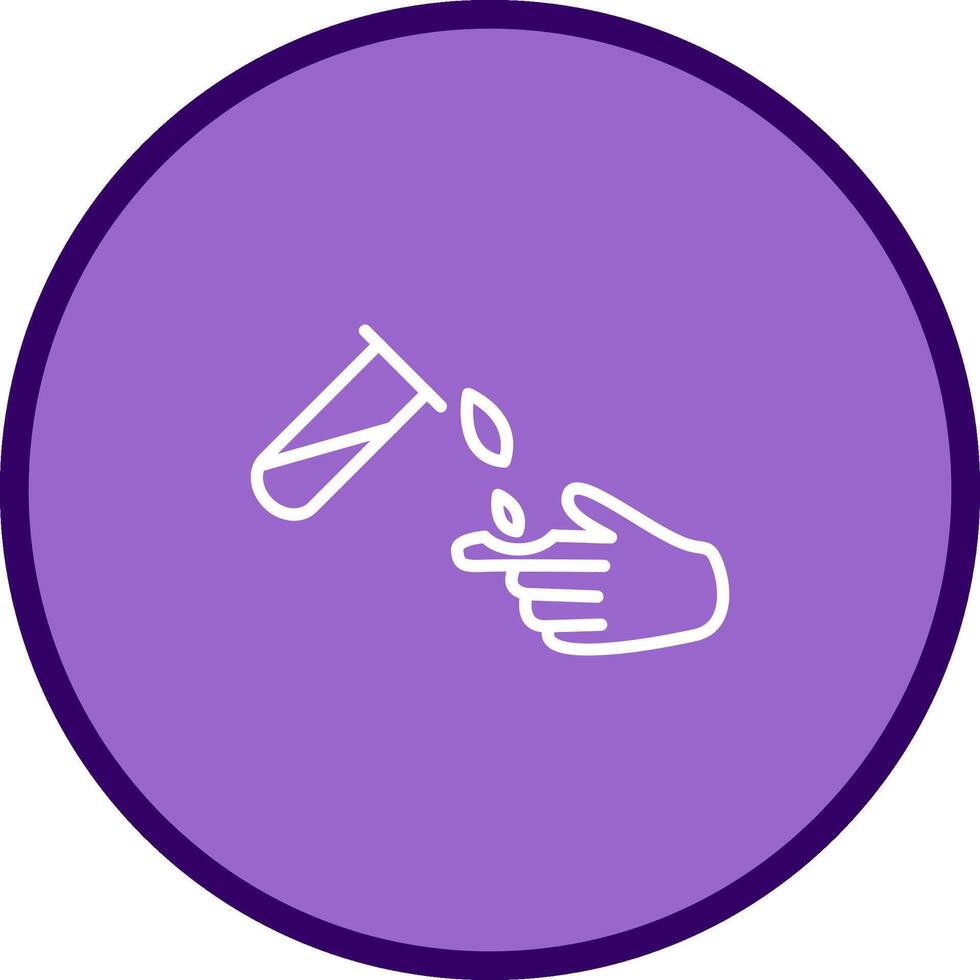 Corrosive Hazard Vector Icon