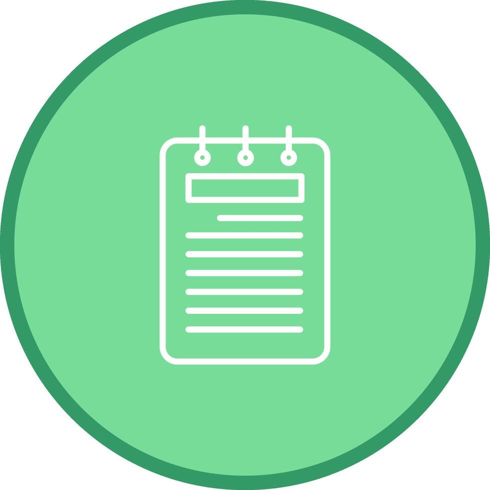Notepad Vector Icon