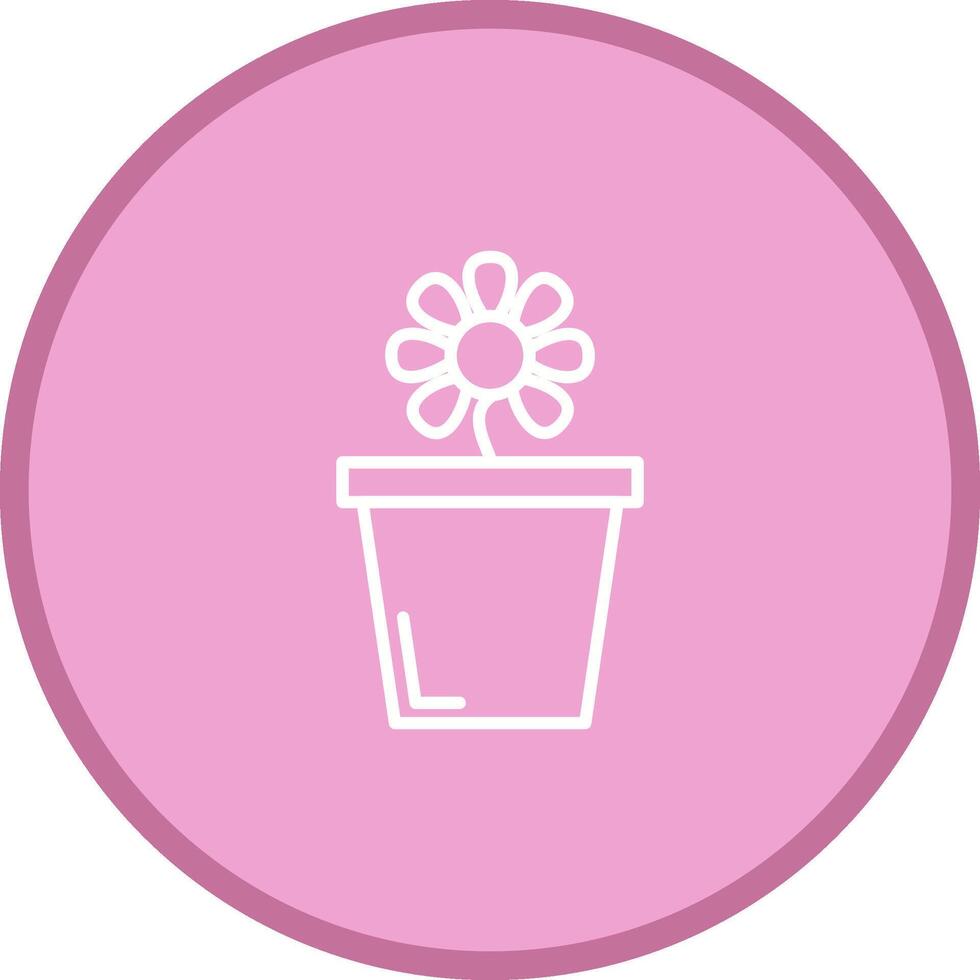 Flower Pot Vector Icon